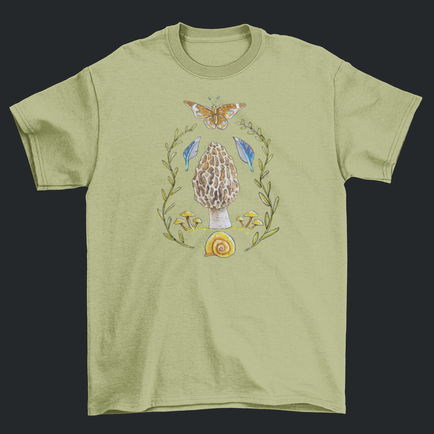 Ozark Morel Mushroom Short Sleeve T-shirt