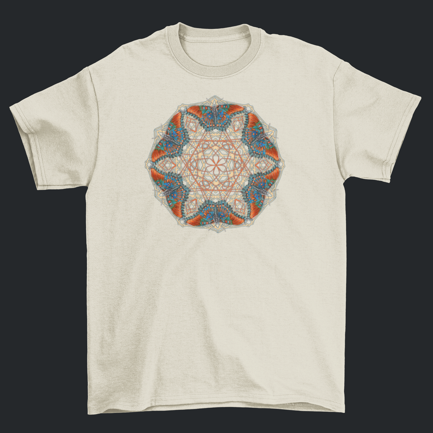 Red Spotted Purple Butterfly Mandala T-Shirt