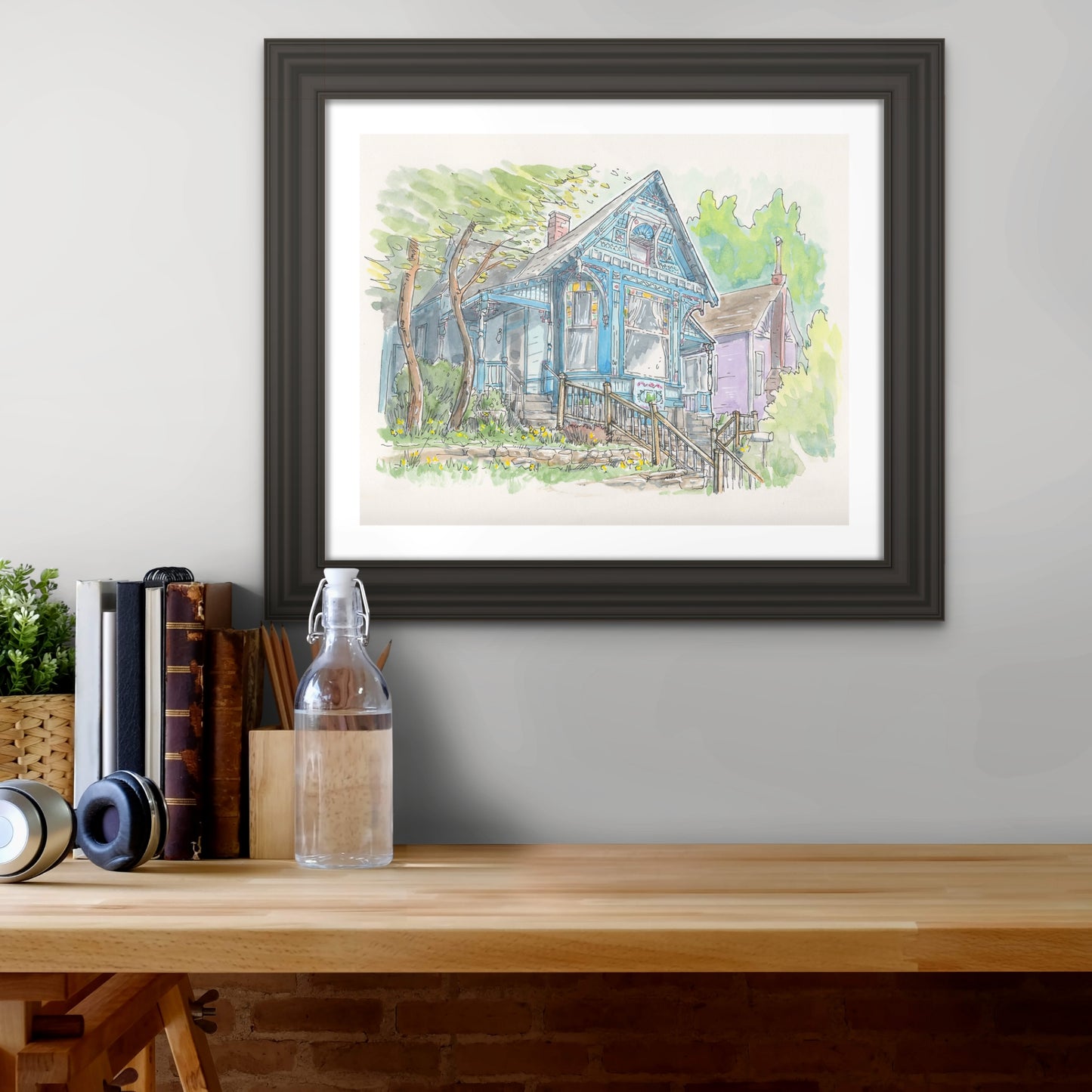 Cliff Cottage - Signed Open Edition Print by Robert R Norman